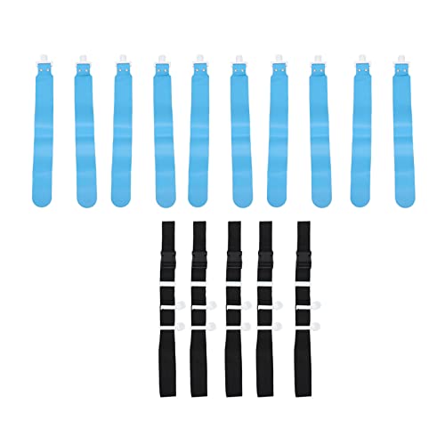 Adjustable Flag Football Set 5 PCS PP Adjustable Flag Football Belts for Youth and Adults Training Equipment - color: Blue