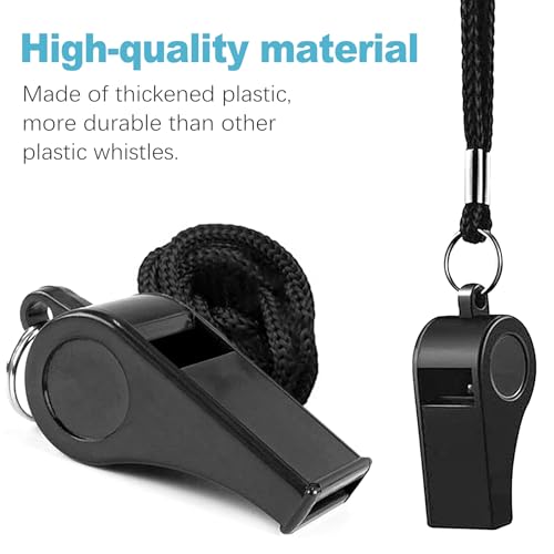 CoguZed Coach 12Pcs Whistle with Lanyard for Referees, Sports, Coaches, Kids – High-Pitched Whistle, Durable and Loud