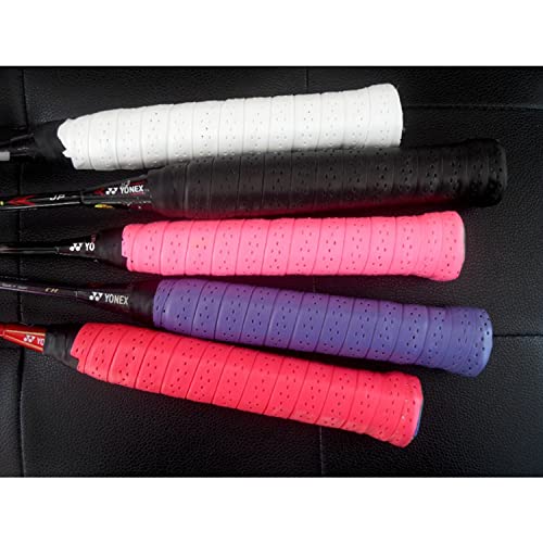 4PCS Tennis/Badminton Racket Grips, Badminton Hand Glue Outdoor Anti-Slip Badminton Tennis Racket Handle Grip Bands Tape, Wrap Your Racquet for High Performance - color: pink