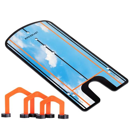 Golf Putting Mirror, Putting Mirror Training Aid for Golf with Putter Line,Golf Training Putters for Beginners - style: Includes 3 Gates
