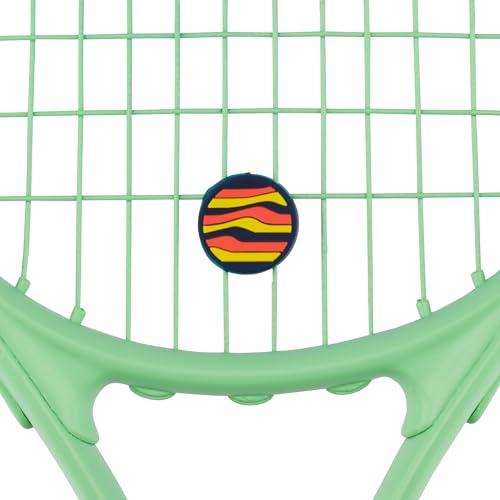 Get A Grip Tennis Dampeners – Vibration Dampener for Tennis Rackets – Shock Absorbing, Reduce String Vibration & Improve Feel – Fun, Colourful, Retro Designs – Tennis Accessories Gift - color: Good Vibes Only