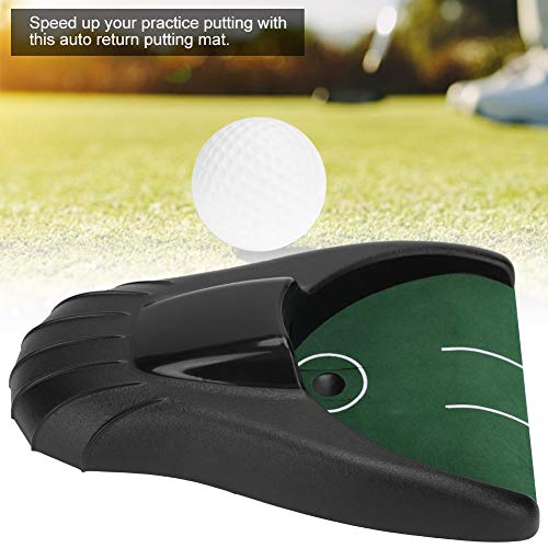KEENSO Putting Return Machine, Putting Green, Ball Kick Back Putting Mats,Battery‑powered return ball,Practice At Home,Office,Parties