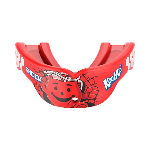 Shock Doctor, Gel Max Power Flavor Mouth Guard, Football, Lacrosse, Hockey, MMA, Boxing, Youth & Adult - color: Kool-aid Cherry, size: Youth