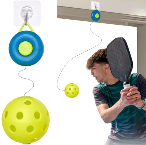 Pickleball Trainer - Continuous Rebound Pickleball Drills Enhance Reaction Time & Hand-Eye Coordination - Ideal Gift for All Skill Levels - color: Green