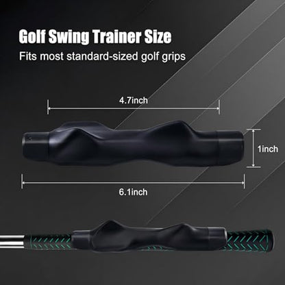 Golf Grip Trainer, Golf Club Grip Trainer for Right Hand,Improves Grip Strength and Accuracy,Trains Correct Hand Position for Stable Swing,Golf Training Swing Aid for All Level Golfers