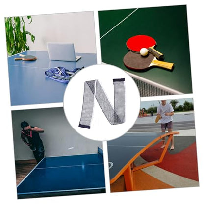 KICHOUSE Table Tennis Net Sturdy Cotton-Polyester Retractable Net for Indoor and Outdoor Use Easy Installation Lightweight Design for Training and Recreational Play