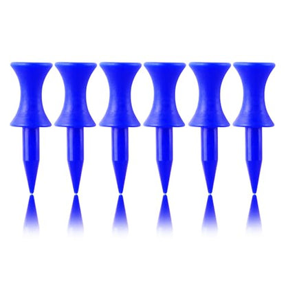 FINGER TEN Plastic Golf Castle Tees Step Down Unbreakable Mixed or Same Height Value 100 Count, 2 3/4, 2 1/4, 2, 1 3/4, 1 1/2 Inch Length Colorful for Practice - color: All 1 1/2'' in Blue