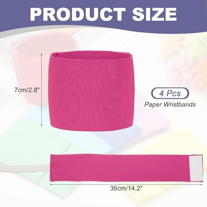 Soccer Captain Armband, Elastic Wrist Arm Bands Adjustable Player Team Leader Anti-Slip Badge Sports Accessories-Fit - color: Hot Pink