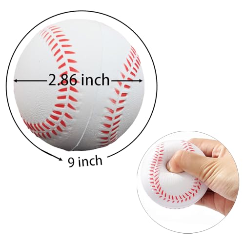 Soft Foam Baseballs Practice Training Ball for Beginners Squeeze Ball Safe Throwing Catching Batting