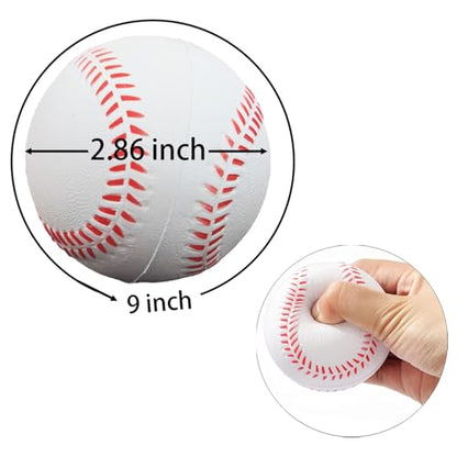 Soft Foam Baseballs Practice Training Ball for Beginners Squeeze Ball Safe Throwing Catching Batting