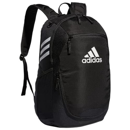 adidas Stadium 4 Soccer Backpack – Team Sports Bag with Ball Pocket, 36L - color: Black/3.0