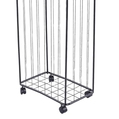 Garage Ball Storage Rack, Vertical Basketball Holder with Wheels, Rolling Ball Storage Cart Garage Sports Equipment Organizer for Footbal Volleyball Soccer Gym