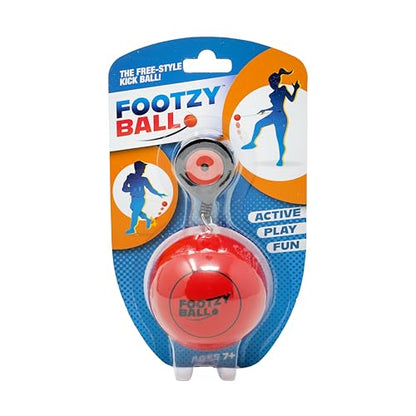 blue orange Soccer Ball Foot Fidget, Sport Toy, Solo Active Play, Special Needs Ball, Stress Ball, Kick Practice Training Workout for Football, Soccer Players, FootzyBall Games