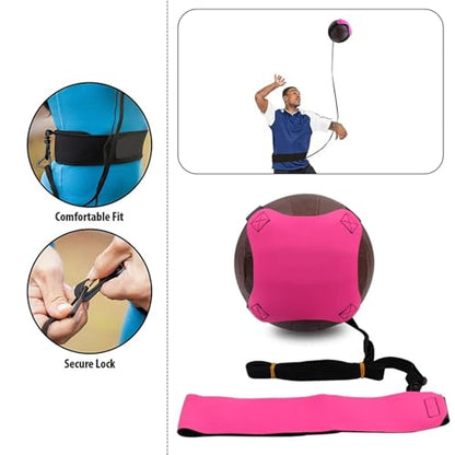 Sturdy 2set Volleyball Training Equipment Aid Practice Your Serving Great Solo Serve Spike Trainer for Beginners