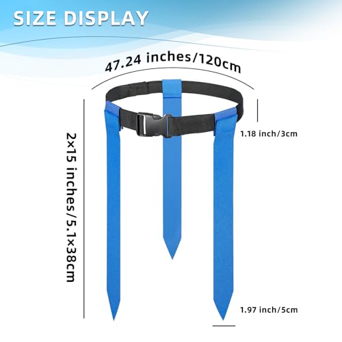HikounFlag Football Belts,2Sets/14Sets for Adults Youth andAdults Adjustable Flag Football with Flags, Training Equipment