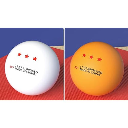 10 Pcs Pingpong Ball 3-Star Table Tennis Ball for Indoor/Outdoor Pingpong Table