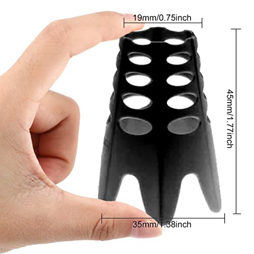 Plastic Golf Tees, 24Pcs Golf Simulator Tees for Home, Outdoor Indoor Golf Tees Simulator Practice Training, Golf Mat Tees for Winter Turf and Driving Range (24pcs Black)