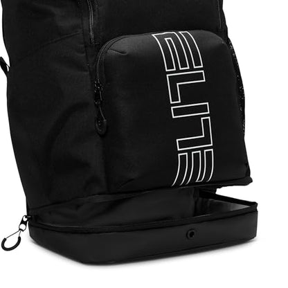 Nike, Unisex, Varsity Elite Backpack (32L), Black/Black/Metallic Silver, One Size