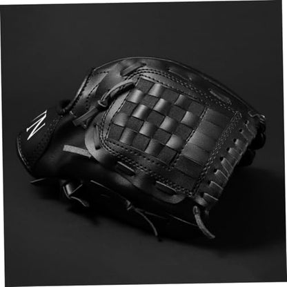 PU Thickened Baseball Glove for Infielders Soft PU Pitcher Mitt Flexible Impact-Resistant Training Glove for Beginners