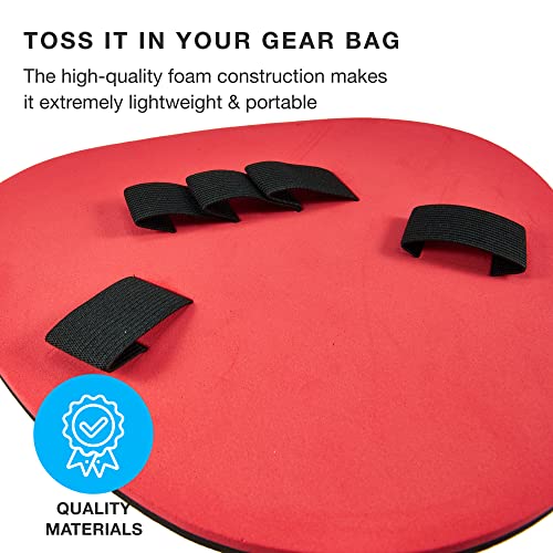 Pancake Baseball Practice Mitts - EVA Foam Infield Fielding Training Coaching Equipment - Ambidextrous, One Size Accessories - Thick, Flat Glove Substitute Develops Softer Fielding Hands