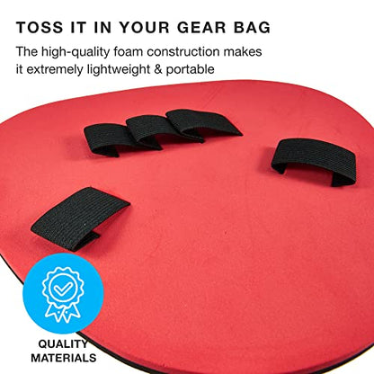 Pancake Baseball Practice Mitts - EVA Foam Infield Fielding Training Coaching Equipment - Ambidextrous, One Size Accessories - Thick, Flat Glove Substitute Develops Softer Fielding Hands