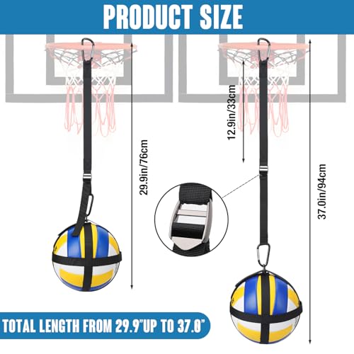 Adjustable Volleyball Spike Trainer, Solo Volleyball Serve Trainer Volleyball Hitting Trainer, Volleyball Training Equipment Volleyball Training Aids, Improve Jumping, Arm Speed, Spiking Power