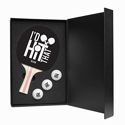 Infusion Table Tennis Paddle and Balls Gift Box Set - color: I'd Hit That