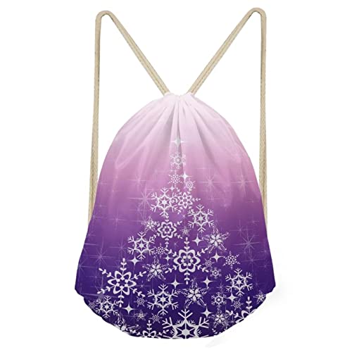Mumeson Snowflake Print Shoulder Bag Durable Casual Outdoor Travel Bag with Strap - color: Snowflake Print