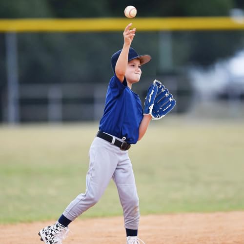 Baseball Glove, Softball Glove, Baseball Mitt, 10.5''-12.5'' for Youth Adult Training and Beginner Play, Synthetic Leather Outfield Mitts, Right Hand Throw - color: Blue, size: 10.5"
