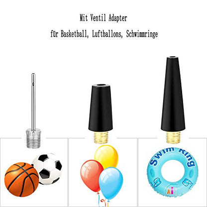 HDNNC Bicycle Valve Adapter DV AV SV Converter, Ball Pump Needle, Inflation Needle, Air Pump Needle Set for All Bike, Sports Ball and Inflatable Equipment 10PCS