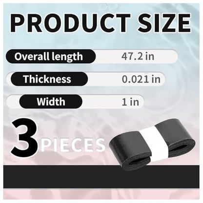 Tennis Racket Grip Tape, 3/6/12 Pack Precut Anti Slip Tennis Grip Tape, Absorbent Dry Feel Tennis Grips Overgrip for Tennis, Pickleball - color: Orange-3 Pack