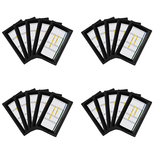 QB Playbook Wristband - Football Quarterback Play Wristbands for Adult and Youth - Wrist Coach for All Sports with 3 Compartments - color: Black, size: Youth, 20-Pack