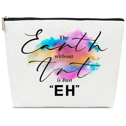 Artists Makeup Bag, The Earth Without Art is Just EH Cosmetic Bag for Purse, Gifts for Art Teachers, Painters & Art Lovers - color: multicolor0205