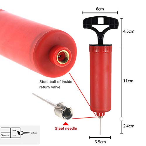 ZJchao Ball Pump Handheld Portable Air Pump for Basketball Football Volleyball Inflatable Sports Equipment Plastic Material Compact Design