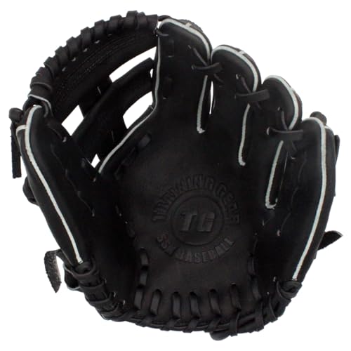 SSK Z5 Training Gear Quick Hands Infield Baseball Training Gloves 8.5” – 9” – 9.5” – 10” – 10.5” Right & Left Hand Throw - color: Black-950 Single Post, size: 9.5" - Right Hand Throw