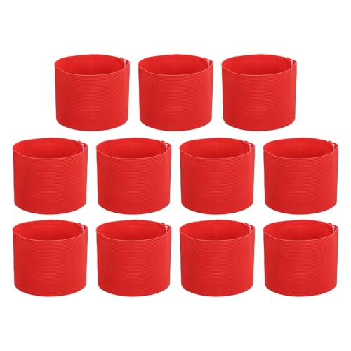 PATIKIL Soccer Captain Armband, Captain Arm Bands for Soccer Elastic Captain Arm Band Sports Captain Armband - color: Red