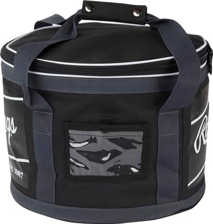 Rawlings | Soft Sided Ball Bucket Bag | Baseball/Softball | Multiple Options - color: 3 Dz. - Black/Grey