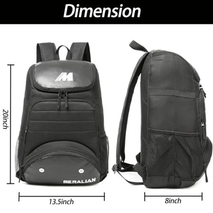 Baseball Bag - Lightweight Softball & T-Ball Backpack with Shoe Compartment for Equipment & Gear