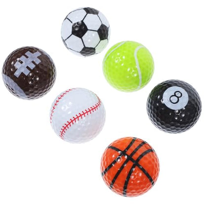 UKCOCO Golf Practice Balls Rubber Training Balls for Golfers Sports Design Resistant to Wear and Impact for Driving Range and Skill Improvement Random Color