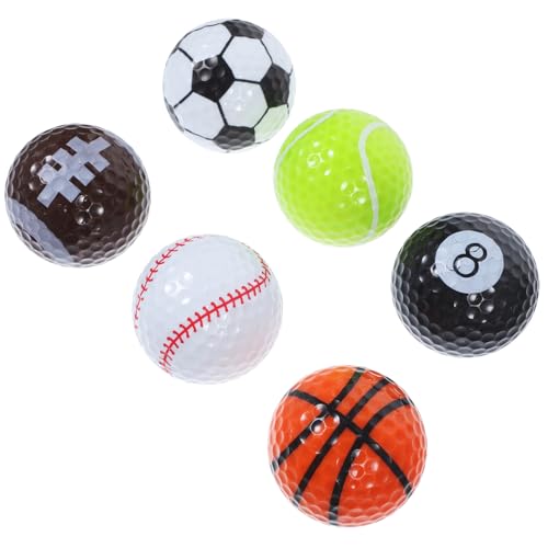 UKCOCO Golf Practice Balls Rubber Training Balls for Golfers Sports Design Resistant to Wear and Impact for Driving Range and Skill Improvement Random Color