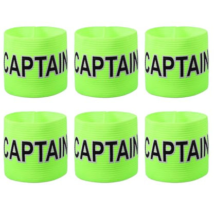 Soccer Captain, Soccer Captain Armband Elastic Adjustable Leader Armband Team - color: Bright Green