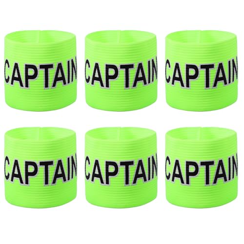 Soccer Captain, Soccer Captain Armband Elastic Adjustable Leader Armband Team - color: Bright Green