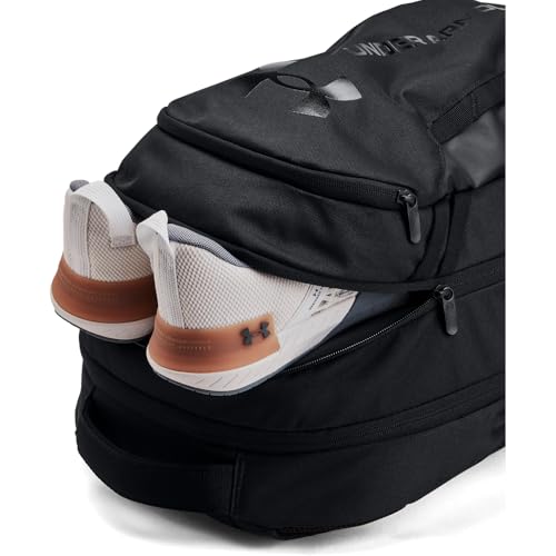 Under Armour Unisex-Adult Hustle 6.0 Backpack - Mens and Womens, (003) Black/Black/Black, One Size Fits Most - color: (003) Black / Black / Black, size: One Size