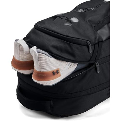 Under Armour Unisex-Adult Hustle 6.0 Backpack - Mens and Womens, (003) Black/Black/Black, One Size Fits Most - color: (003) Black / Black / Black, size: One Size