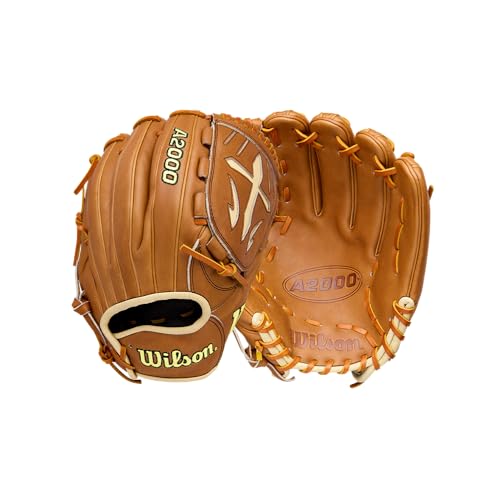 Wilson | 2026 | A2000 Classic | Baseball Gloves + Mitts | Sizes 11.5" - 12.75" | Right + Left Hand Throw | Multiple Styles - color: Saddle Tan/Blonde, size: Pitcher - 12"