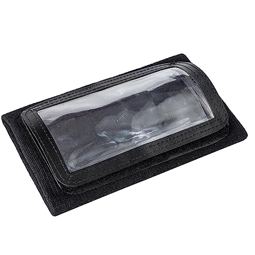 Wrist Guards Quarterback Playbook Wristband - 3 Playsheets - Perfect for Tackle and Flag Football(Audlt,Black)