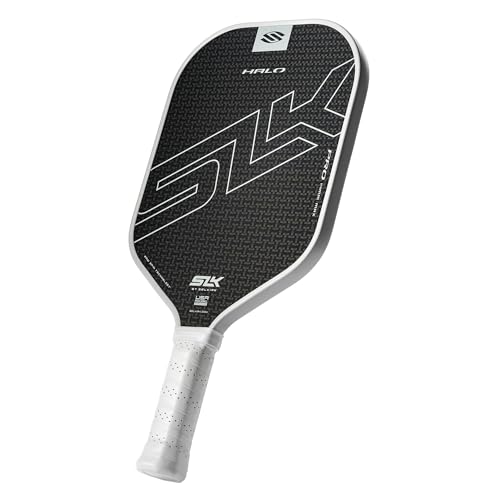 Selkirk Sport SLK Halo Raw Carbon Fiber Pickleball Paddle | Power, Pro and Control Pickleball Paddles | T700, 18K Ultraweave, Aramid Fiber LinkWeave | Designed & Controlled in USA - color: Pro | Black | 2024, size: Max (All - Around Paddle)