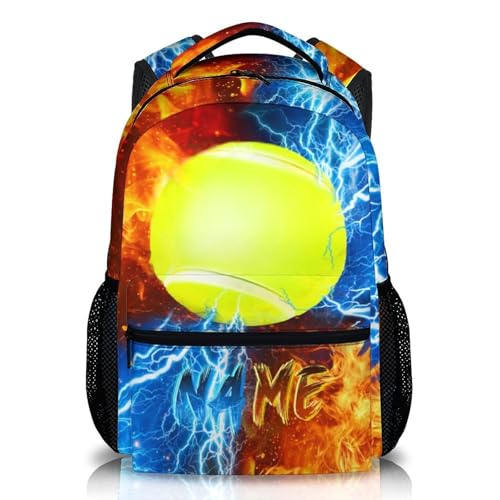 Kids Backpack for Boys Custom Tennis Schoolbag for Kindergarten Elementary Primary, Durable School Supplies - color: Green