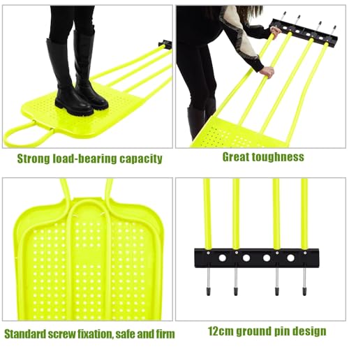 Shappy Soccer Kick Training Mannequin Durable ABS Plastic Training Dummies with Steel Ground Spikes Soccer Mannequin Goal Equipment - size: 68.9 Inch