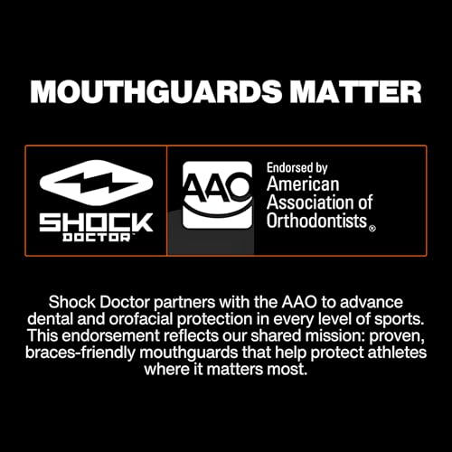 Double Braces Strapless Mouth Guard Blue, Youth